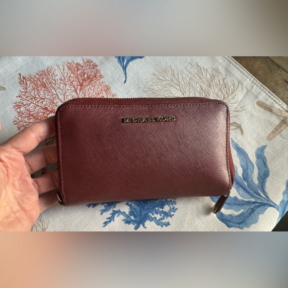 Michael Kors Burgundy Wallet - Picture 1 of 5